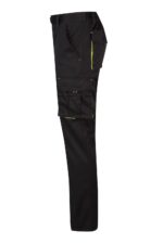 Pantalón strech bicolor 103024S Velilla negro/amarillo fluor - vista 3