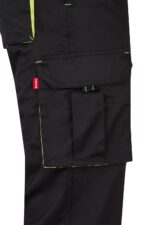 Pantalón strech bicolor 103024S Velilla negro/amarillo fluor - vista 5