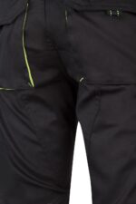 Pantalón strech bicolor 103024S Velilla negro/amarillo fluor - vista 7
