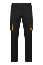 PANTALÓN STRETCH BICOLOR NEGRO/AMARILLO VELILLA