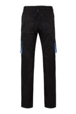 Pantalón strech bicolor 103024S Velilla negro/celeste - vista 2