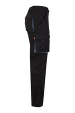 Pantalón strech bicolor 103024S Velilla negro/celeste - vista 4