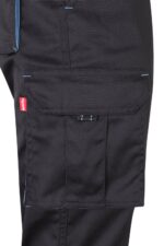 Pantalón strech bicolor 103024S Velilla negro/celeste - vista 5