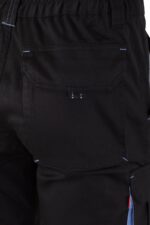 Pantalón strech bicolor 103024S Velilla negro/celeste - vista 8
