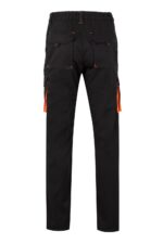 Pantalón strech bicolor 103024S Velilla negro/naranja - vista 2