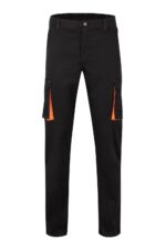 PANTALÓN STRETCH BICOLOR NEGRO/NARANJA VELILLA