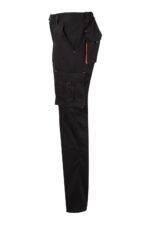Pantalón strech bicolor 103024S Velilla negro/naranja - vista 3