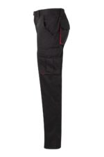 Pantalón strech bicolor 103024S Velilla negro/rojo - vista 3