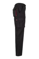 Pantalón strech bicolor 103024S Velilla negro/rojo - vista 4