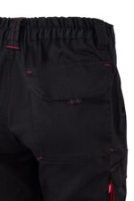 Pantalón strech bicolor 103024S Velilla negro/rojo - vista 6