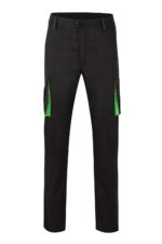 PANTALÓN STRETCH BICOLOR NEGRO/VERDE LIMA VELILLA