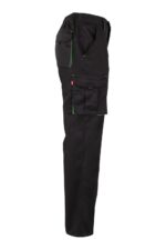 Pantalón strech bicolor 103024S Velilla negro/verde lima - vista 4