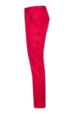 Pantalon stretch multibolsillos 103002S Velilla rojo - vista 3