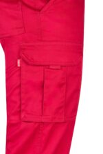 Pantalon stretch multibolsillos 103002S Velilla rojo - vista 5