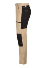 Pantalón trekking stretch bicolor 103022S Velilla beige arena/negro - vista 3