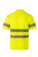 Polo alta visibilidad algodón 305512 Velilla amarillo fluor - vista 2