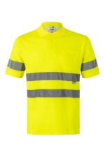 POLO ALGODON MC AV AMARILLO FLÚOR VELILLA