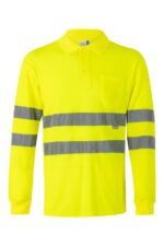 POLO ALGODON ML AV AMARILLO FLÚOR VELILLA
