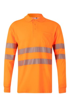 POLO ALGODÓN ML RS NARANJA FLÚOR VELILLA