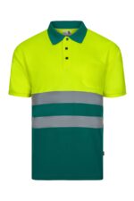 POLO BICOLOR MC AV VERDE/AMARILLO FLÚOR VELILLA