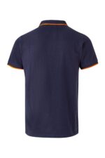 Polo manga corta bicolor 105504 Velilla azul navy/naranja flúor - vista 2