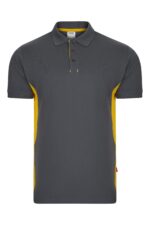POLO BICOLOR MC GRIS/AMARILLO VELILLA