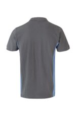 Polo manga corta bicolor 105504 Velilla gris/celeste - vista 2