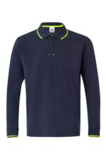 POLO BICOLOR ML AZUL NAVY/AMARILLO FLÚOR VELILLA