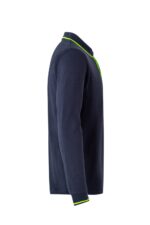 Polo manga larga bicolor 105515 Velilla azul navy/amarillo flúor - vista 3