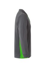 Polo manga larga bicolor 105515 Velilla gris/verde lima - vista 3