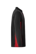 Polo manga larga bicolor 105515 Velilla negro/rojo - vista 3