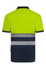 Polo bicolor alta visibilidad 305533 Velilla - vista 2