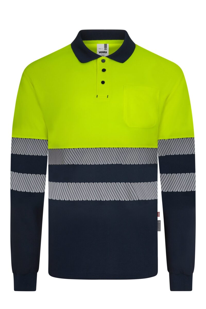 Polo bicolor alta visibilidad m/l 305535 Velilla - Imagen 5