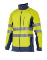 SOFT SHELL BICOLOR AV AZUL MARINO/AMARILLO FLÚOR VELILLA
