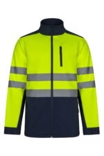 SOFT SHELL BICOLOR AV AZUL NAVY/AMARILLO FLÚOR VELILLA