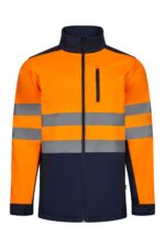 SOFT SHELL BICOLOR AV AZUL NAVY/NARANJA FLÚOR VELILLA
