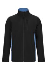 SOFT SHELL BICOLOR NEGRO/CELESTE VELILLA