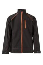 SOFT SHELL BICOLOR NEGRO/NARANJA FLÚOR VELILLA