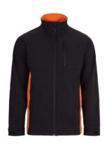 SOFT SHELL BICOLOR NEGRO/NARANJA VELILLA