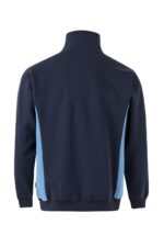 Sudadera bicolor media cremallera 105703 Velilla azul navy/celeste - vista 2