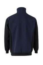 Sudadera bicolor media cremallera 105703 Velilla azul navy/negro - vista 2