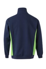 Sudadera bicolor media cremallera 105703 Velilla azul navy/verde lima - vista 2