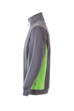 Sudadera bicolor media cremallera 105703 Velilla gris/verde lima - vista 3
