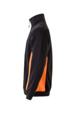 Sudadera bicolor media cremallera 105703 Velilla negro/naranja - vista 3