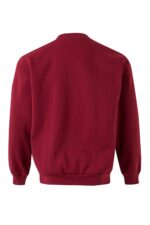 Sudadera de trabajo cuello redondo 105701 Velilla granate - vista 2